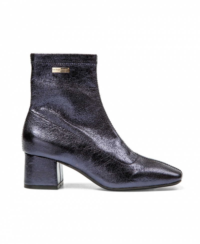 Bottines à talons Les Tropeziennes DANIELA Bleu Irise Femme|LPIQ-37057868